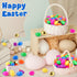 FLYSNK 200 Pack 6 2.4 Inch Easter Eggs Bulk Include Surprise Golden Eggs, Bright Colors Fillable Plastic Easter Egg