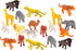 Mini Animals Jungle Party Pack - 100 Piece Bulk Set of Plastic Wild Mini Educational Animal Toys for Kids Party Favors