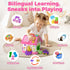 1 1-2 12-18 1 Talkfun Montessori Toy for Year Old Girl Gifts, Musical Bilingual Educational Toddler Toy Age Yr Month