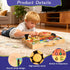 1-3 1+ Busy Board Montessori Toys for Toddlers with Steering Wheel, Lights & Switches, Wooden Driving Activity Board |