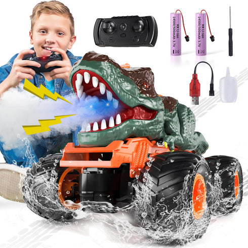Bennol Remote Control Dinosaur Car Trucks for Kids 3-12, 2.4GHz RC Dino Car Toys for Indoor Outdoor Play