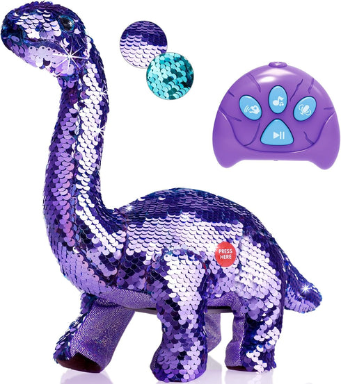Koonie Dinosaur Toys for Girls, 2 Year Old Girl Toys, Purple Dinosaur