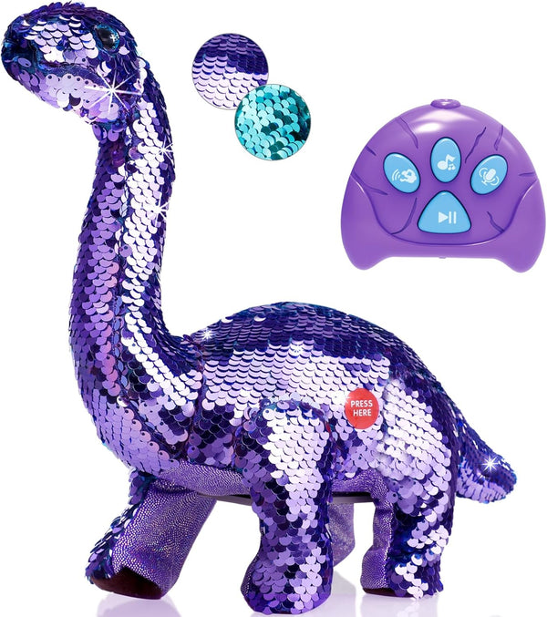 Koonie Dinosaur Toys for Girls, 2 Year Old Girl Toys, Purple Dinosaur