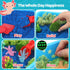 Kaelinda 3-4 5-8 8-12 Axolotl Sensory Bin for Kids - Axolotl Toys Sand Sensory Toy with Lid, Art and Craft Axolotl