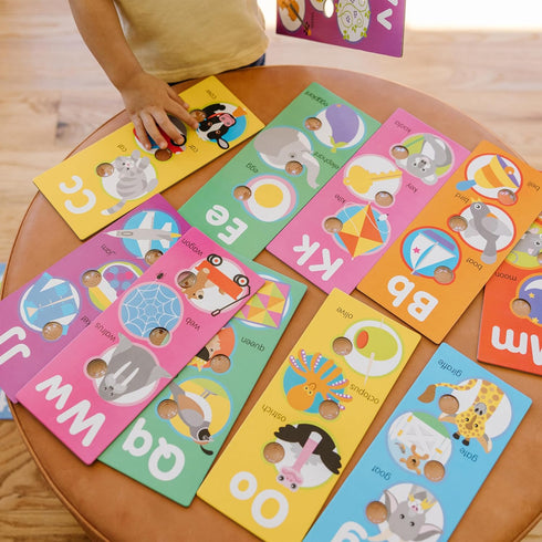 Melissa & Doug Poke-a-Dot Alphabet Learning Cards, Interactive Alphabet-Themed Learning Cards for Toddlers