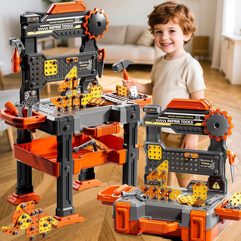 Sets 3 4 5 6 7 8, 2 1 3-5, Toolbox, Set 3-8 Kids Tools Toy for Aged in Workbench Toys for Toddlers Pretend Play