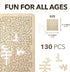 Mind Bending Wooden Jigsaw Puzzle, Aztec Labyrinth - Expert Level Gift for Adults and Kids, 130 Pieces