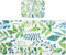 SyXIOP Blue-Green Leaves Cooling Baby Waterproof Crib Mattress Cover 28" x 52" Breathable