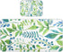 SyXIOP Blue-Green Leaves Cooling Baby Waterproof Crib Mattress Cover 28" x 52" Breathable