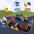 Set, 2 3 4 5 6 7 8, 3 Magnetic Tiles Road Rail Race Track with Racer Cars, Magnetic Car Racing for Kids Ages Magnet