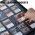 16 1408 44 Album Card Binder Pocket,Trading Card Binder Holds up to Cards with Sleeves,Zipper Card Holder Compatible