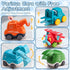 1 12-18 1-2 Trailor|1st 1 2 Big Cartoon Truck Car Toys for Year Old Boy with Playmat/Storage Bag|Baby and Toddler Toys