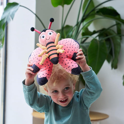 (12 inches) Ms. Butterfly Plush Stuffed Animal and Interactive Toy with Cute, Flappable Wings