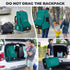 Backpack RAINSMORE Padded Car Seat Travel Bag for Airplane Heavy Duty Car Seat for Air Travel Baby Carseat Cover Bags
