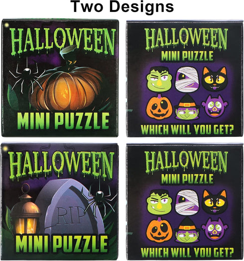 JOYIN 36 Pcs Halloween Jigsaw Puzzle Set - Kids Party Favors with 6 Characters in Blind Boxes for School Activities