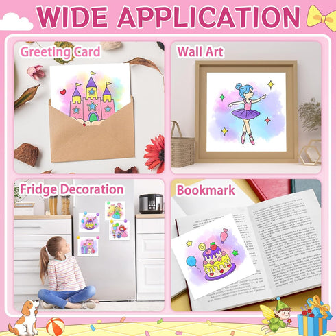SOCOLER 1-3, 4-8 Paint with Water Coloring Books for Toddlers,Princess and Party Theme Mess Free Watercolor Painting