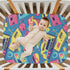 Pigsaly 80s 90s 27x39 Inch Crib Sheets Colorful Tape Baby Sheet for Standard Crib Mattress Boys Girls Toddler Bed