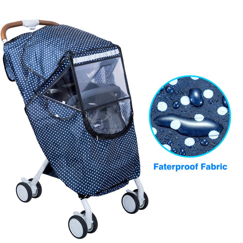 Stroller Rain Cover,Stroller Cover for Winter,Universal Stroller Accessory,Waterproof, Windproof, Ventilation, Sun