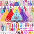 75 Package,5 4 8 3 Set 2 Swimsuit,30 20 10 3-10 Pcs Doll Clothes and Accessories Gift Box Wedding Gowns Evening Dresses