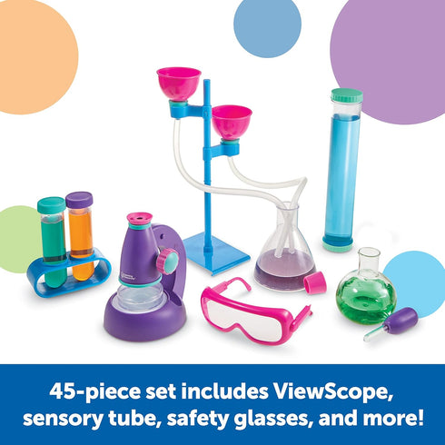Set 45 3+, Learning Resources Primary Science Deluxe Lab - Pieces, Ages Experiments for Kids, STEM Toys, Sensory Tube