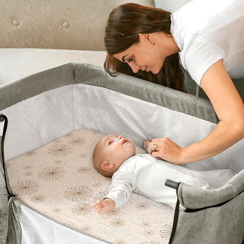 Fitted Muslin Bassinet Sheets for Baby | Soft Cotton Sheets for Boys and Girls