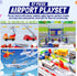 57 Commercial Playset PCS Airport with Airplane Toys, Play Vehicles, Fire Trucks, Police Cars & Figures