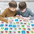 gisgfim 50 Pairs Memory Matching Game, Flags of The World Concentration Games for Kids and Adults, Fun & Fast Learning
