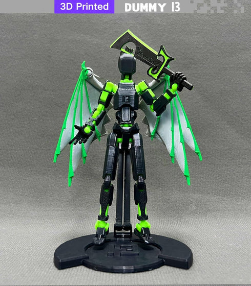(Assembly Completed) T13 Action Figure, 5.5 Inch 3D Printed Multi-Jointed Movable Dummy 13 Toy