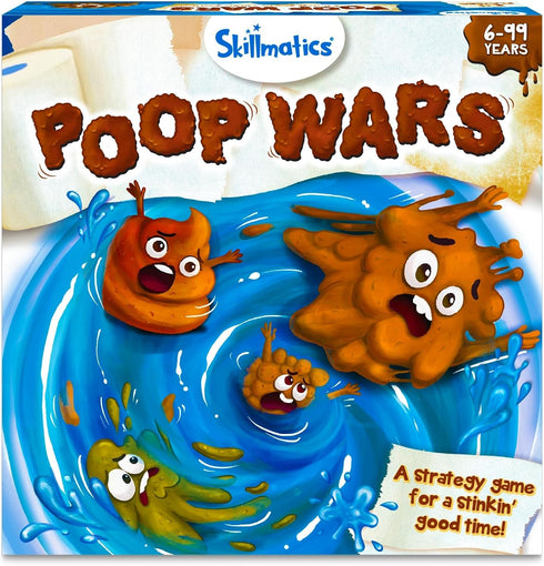Skillmatics Card Game - Poop Wars, Fun & Fast-paced Strategy Party Game for Kids Ages 6-9 & Up