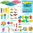 3 4 5 6 7 8 Dino & Ocean Sensory bin, Dino & Ocean Sensory Toys with Play Sand for Toddlers Boys and Girls,Kids Toys