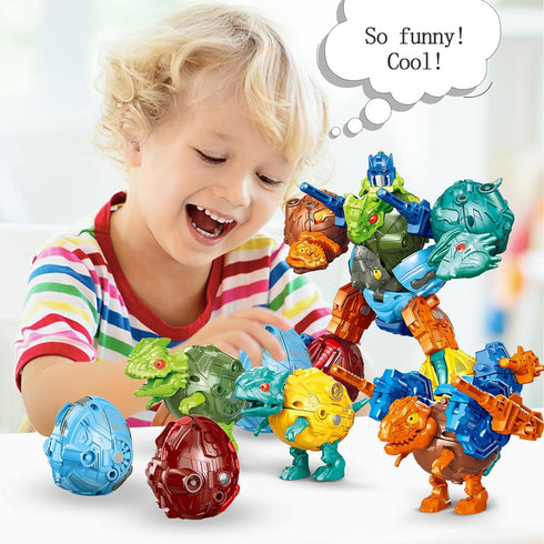KaxiNeu 6 1 Set,Toddler 6 7 8 9 10+,Dinosaur in STEM Dinosaur Robots Transformed Toys Toys for Kids Boys Ages Toys