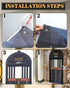 Preboun Train Party Decorations Train Ticket Station Ticket Hall Door Curtain Decor Hall Door Cover for Railroad