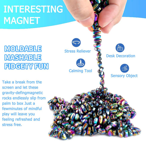 WSEJK 550 PCS Fidget Toys Adults and Teens, Stocking Stuffers Colorful Sensory for Stress & Anxiety Relief, Desk Fidget