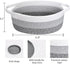 ABenkle Small Woven Basket, 12"x 8" x 5" Cute Small Basket, Rope Room Shelf Storage Basket, Cat Dog Toys Basket Chest Box, Empty Decorative Gift Basket with Handles - White & Mixed Grey & Dark Grey by ABenkle