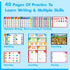 Gethelud 40 3-5 Handwriting Practice Book, Pages Dry Erase Preschool Workbook Montessori Learning Toy Educational Tool