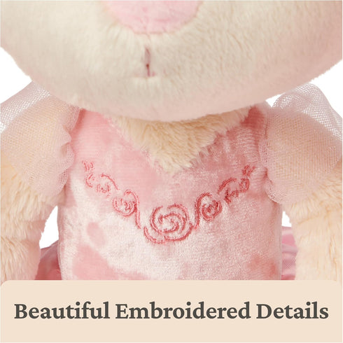 0 15" GUND Take-Along Friends Plush, Curtsy Ballerina Bunny, Bunny Stuffed Animal for Ages and Up, Pink