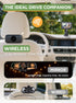 NUOTUN 40 4.3'' 1080P 360 Wireless Baby Car Camera - Hours Rechargeable Battery with Auto Sleep & Night Vision, HD