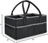 Baby Co. Diaper Caddy - Black, 36 x 22 x 18cm, Car Organizer for Diapers and Wipes, Gift for Newborns