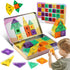 Windidi 47PCS Magnetic Tiles Travel Toys, Mini Magnetic Letters Building Blocks With ABC
