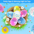 6-Pack 3+ TERRAMUS Easter Eggs Toys, Light Up Easter Basket Stuffers, Lighting, Singing, Spinning Tops, Party Favors