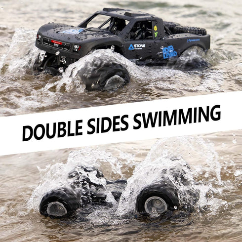1:16 Amphibious Remote Control Car, 4WD Monster Truck Toys All Terrain, RC Cars for Adults, RC Trucks 4x4 Off Road