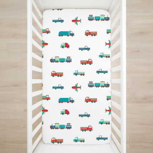 Wildkin Kids 100% Cotton Fitted Crib Sheet, 52 x 28 x 8 Inches, Super Soft & Breathable for Boys and Girls