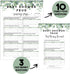 Your Main Event Prints Eucalyptus Baby Shower Family Feud Game Set - 50 Question Cards, 3 Fast Money Rounds, 1 Instruction Guide - Fun Group Activity for Baby Celebrations
