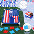 2 in 1 Bean Bag Toss with 12 Bean Bags for Boys Girls, Outdoor Games Cornhole Game Set for Activities