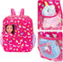 K.T.Fancy 7 PCS 18 Inch Dolls Bag Carrier Set, Includes Doll Clothes, Shoes, Sunglasses, Backpack, Toy Unicorn