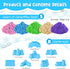 Busaurus 5.5 Lbs Set 5 8 Magic Sand for Kids Bulk Magic Moving Sand Play with Colors & Castle Molds Non-Toxic