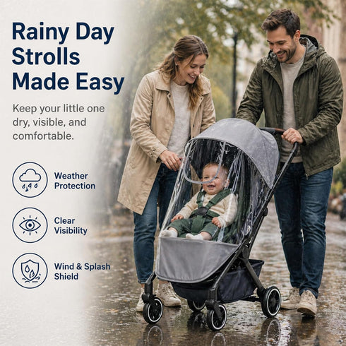 HuanRanYo Rain Cover for Joolz AER+ Stroller, Waterproof Windproof Stroller Weather Shield, All-Season Baby Stroller