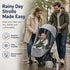 HuanRanYo Rain Cover for Joolz AER+ Stroller, Waterproof Windproof Stroller Weather Shield, All-Season Baby Stroller