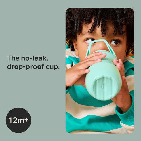 Tommee 9oz 1-3, Pack 2 Tippee Insulated Sporty Spout Toddler Water Bottle, No Spill, Sippy Cups for Toddlers Two-Piece