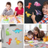 Gemscream 30 3.15 Inches Pcs Dinosaur Painting Crafts Kit for Kids Magnets Color Your Own Dinosaur Cutouts Party Favors
